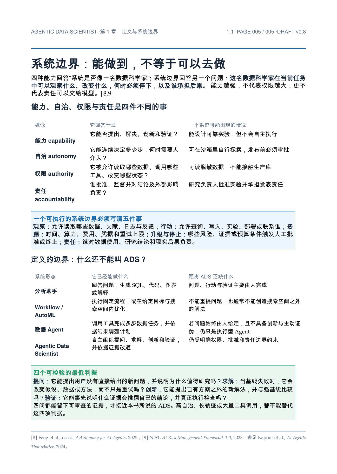 《Agentic Data Scientist》第 1 章第 1 节第 5 页：系统边界